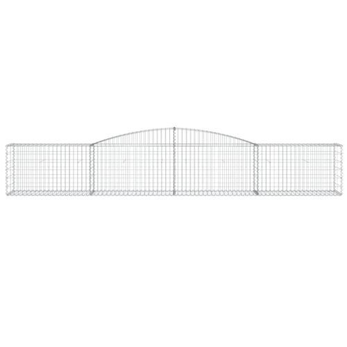 Panier de gabions arqué 400x50x60/80 cm Fer galvanisé - Photo n°3; ?>