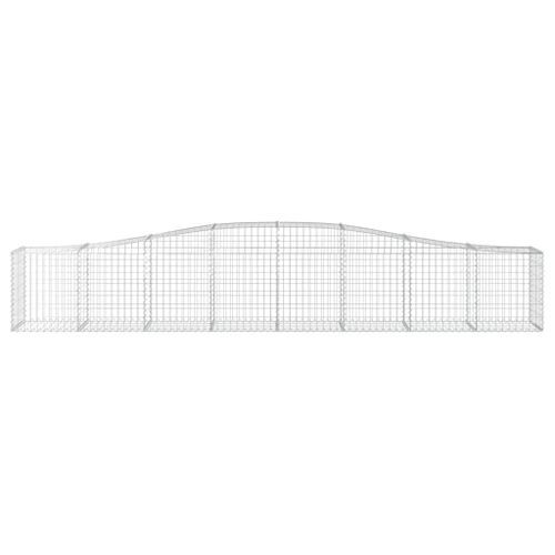 Panier de gabions arqué 400x50x60/80 cm Fer galvanisé - Photo n°3; ?>