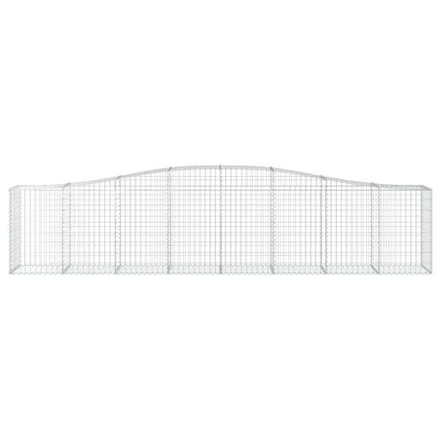 Panier de gabions arqué 400x50x80/100 cm Fer galvanisé - Photo n°3; ?>