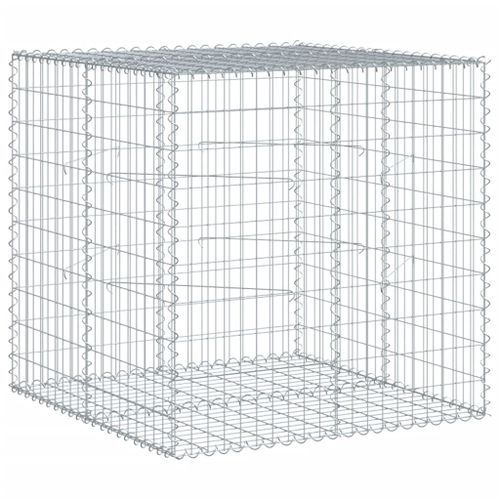 Panier gabion avec couvercle 100x100x100 cm fer galvanisé - Photo n°2; ?>