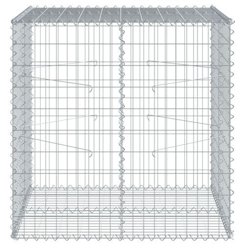 Panier gabion avec couvercle 100x100x100 cm fer galvanisé - Photo n°3; ?>