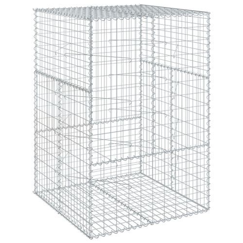 Panier gabion avec couvercle 100x100x150 cm fer galvanisé - Photo n°2; ?>