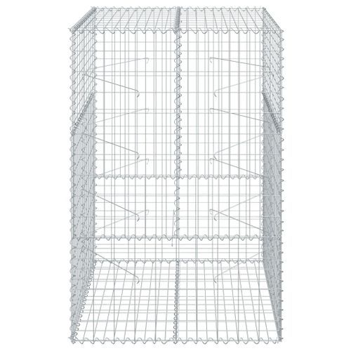 Panier gabion avec couvercle 100x100x150 cm fer galvanisé - Photo n°3; ?>