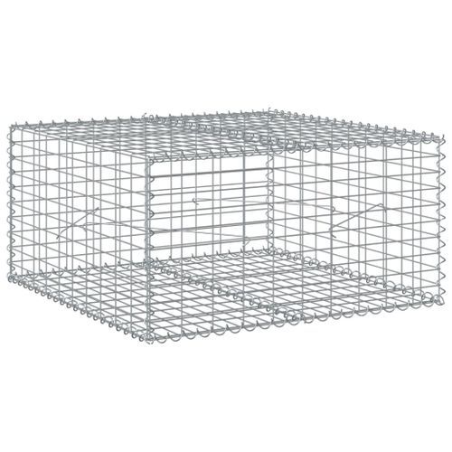 Panier gabion avec couvercle 100x100x50 cm fer galvanisé - Photo n°2; ?>