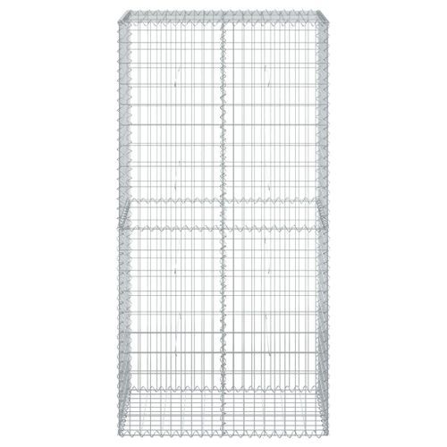 Panier gabion avec couvercle 100x50x200 cm fer galvanisé - Photo n°3; ?>