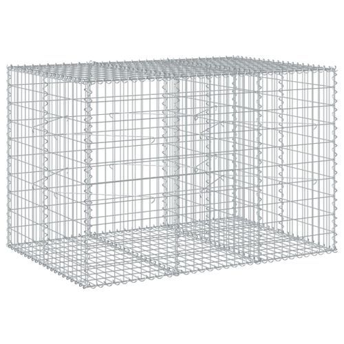 Panier gabion avec couvercle 150x100x100 cm fer galvanisé - Photo n°2; ?>