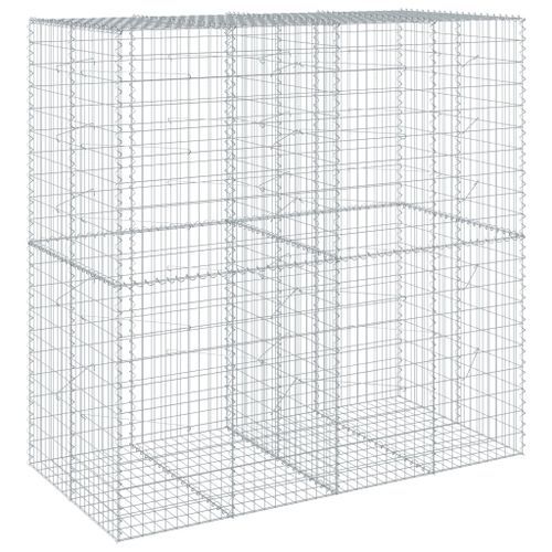 Panier gabion avec couvercle 200x100x200 cm fer galvanisé - Photo n°2; ?>