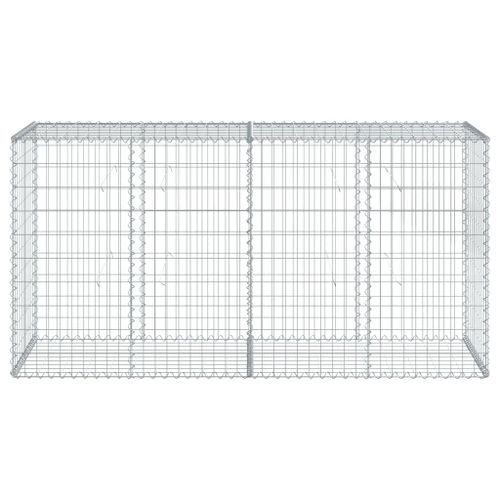 Panier gabion avec couvercle 200x50x100 cm fer galvanisé - Photo n°3; ?>