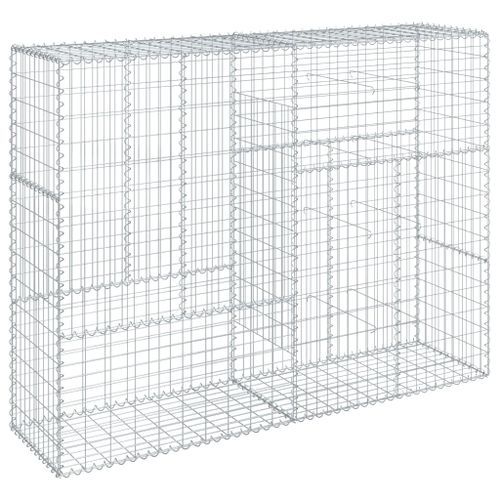 Panier gabion avec couvercle 200x50x150 cm fer galvanisé - Photo n°2; ?>