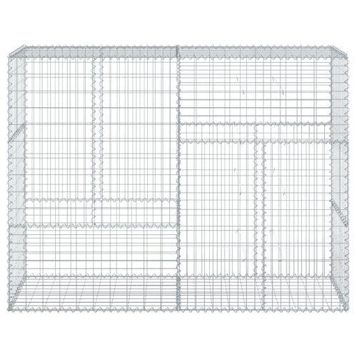 Panier gabion avec couvercle 200x50x150 cm fer galvanisé - Photo n°3; ?>