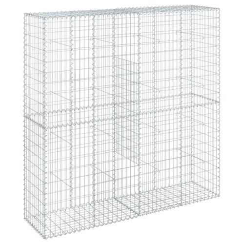 Panier gabion avec couvercle 200x50x200 cm fer galvanisé - Photo n°2; ?>