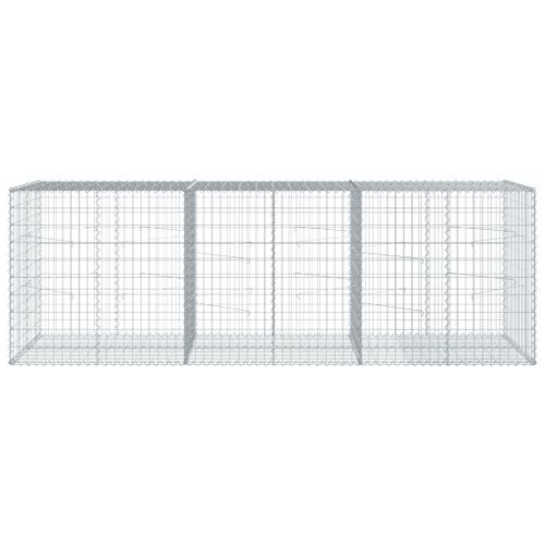 Panier gabion avec couvercle 300x100x100 cm fer galvanisé - Photo n°3; ?>