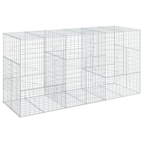 Panier gabion avec couvercle 300x100x150 cm fer galvanisé - Photo n°2; ?>