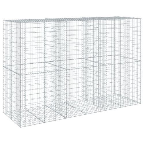 Panier gabion avec couvercle 300x100x200 cm fer galvanisé - Photo n°2; ?>