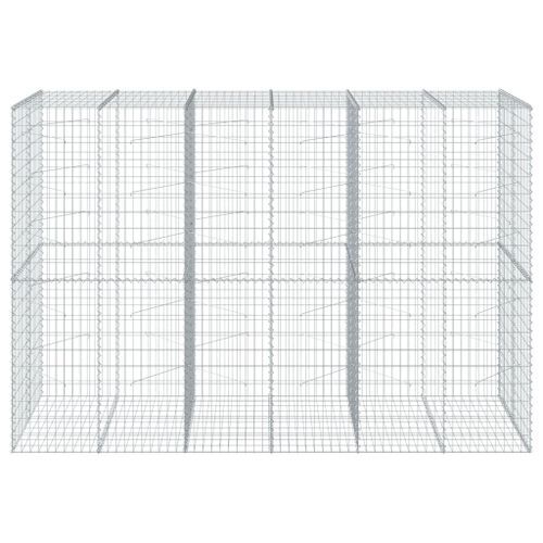 Panier gabion avec couvercle 300x100x200 cm fer galvanisé - Photo n°3; ?>