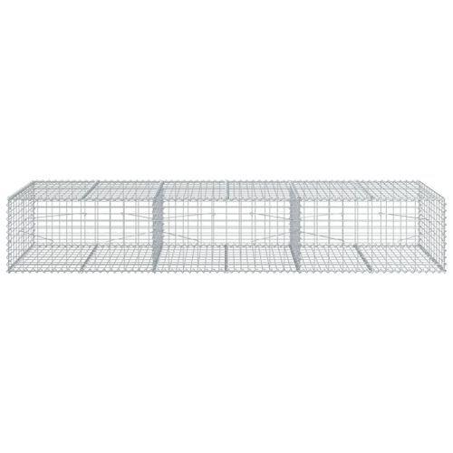 Panier gabion avec couvercle 300x100x50 cm fer galvanisé - Photo n°3; ?>