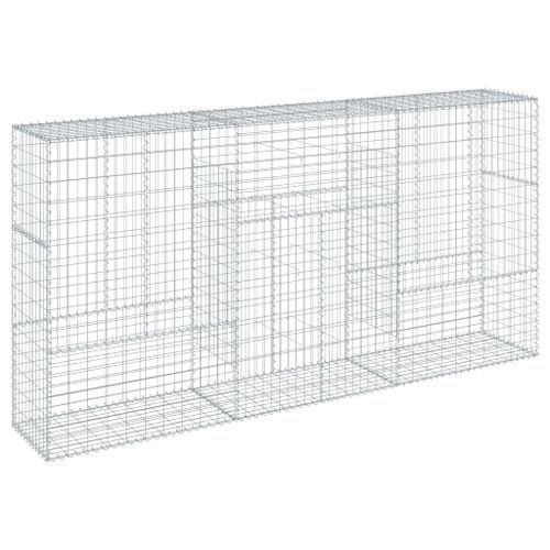 Panier gabion avec couvercle 300x50x150 cm fer galvanisé - Photo n°2; ?>