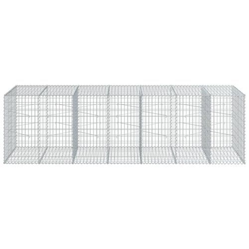 Panier gabion avec couvercle 350x100x100 cm fer galvanisé - Photo n°3; ?>