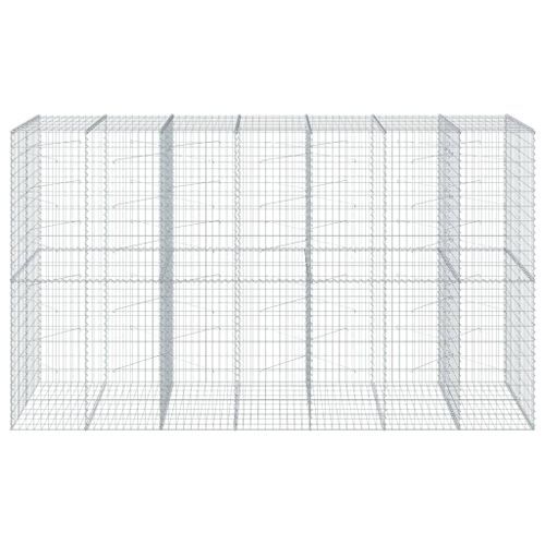 Panier gabion avec couvercle 350x100x200 cm fer galvanisé - Photo n°3; ?>