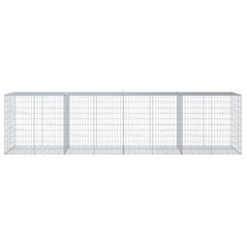 Panier gabion avec couvercle 400x100x100 cm fer galvanisé - Photo n°3; ?>