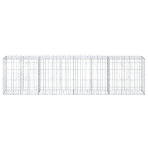 Panier gabion avec couvercle 400x50x100 cm fer galvanisé - Photo n°3; ?>