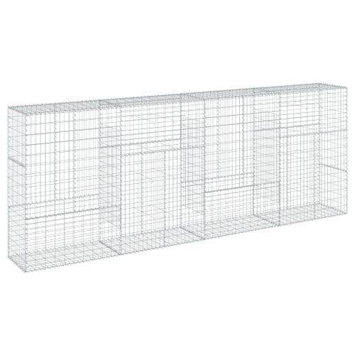 Panier gabion avec couvercle 400x50x150 cm fer galvanisé - Photo n°2; ?>