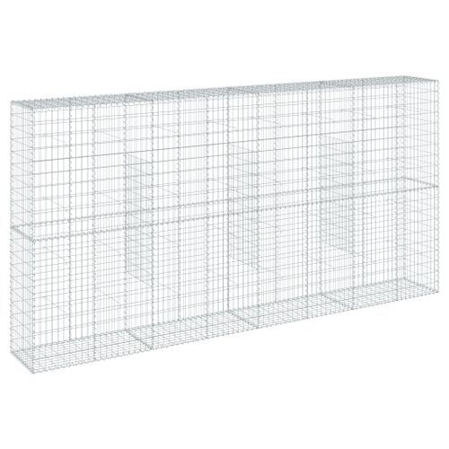 Panier gabion avec couvercle 400x50x200 cm fer galvanisé - Photo n°2; ?>