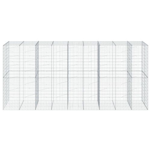 Panier gabion avec couvercle 450x100x200 cm fer galvanisé - Photo n°3; ?>