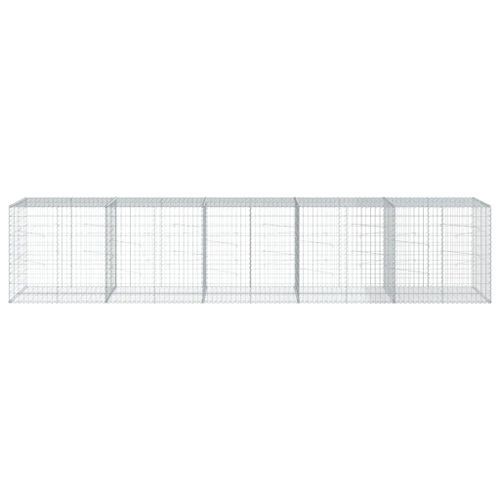 Panier gabion avec couvercle 500x100x100 cm fer galvanisé - Photo n°3; ?>