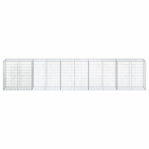 Panier gabion avec couvercle 500x50x100 cm fer galvanisé - Photo n°3; ?>