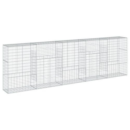 Panier gabion avec couvercle 500x50x150 cm fer galvanisé - Photo n°2; ?>