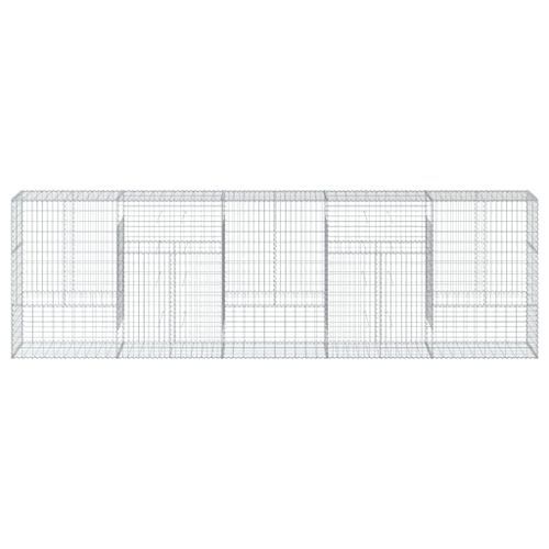 Panier gabion avec couvercle 500x50x150 cm fer galvanisé - Photo n°3; ?>