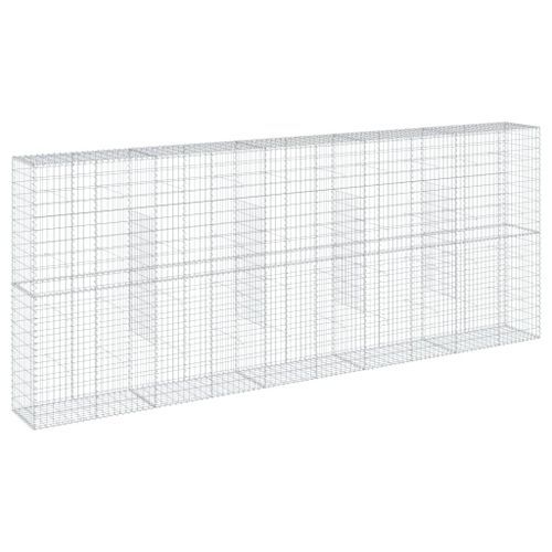 Panier gabion avec couvercle 500x50x200 cm fer galvanisé - Photo n°2; ?>