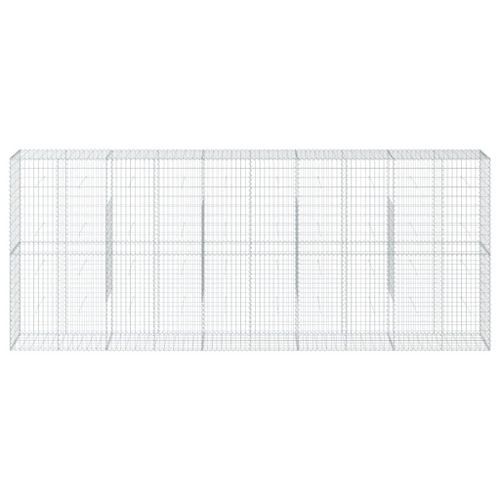 Panier gabion avec couvercle 500x50x200 cm fer galvanisé - Photo n°3; ?>