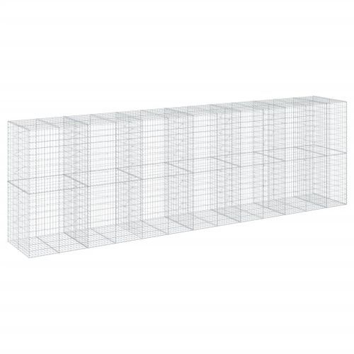 Panier gabion avec couvercle 650x100x200 cm fer galvanisé - Photo n°2; ?>