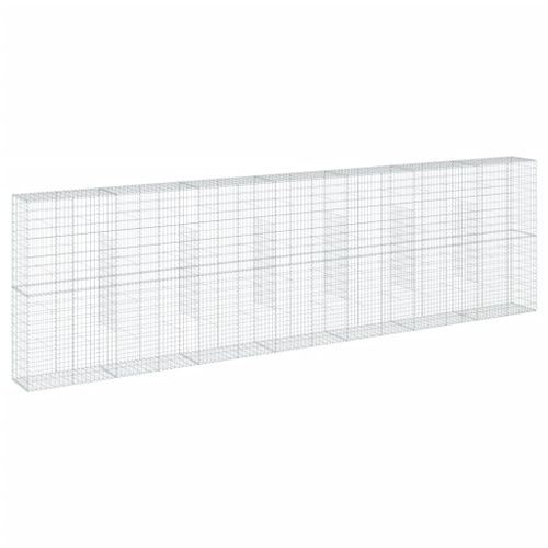 Panier gabion avec couvercle 700x50x200 cm fer galvanisé - Photo n°2; ?>