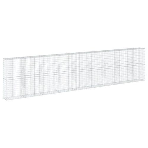 Panier gabion avec couvercle 900x50x200 cm fer galvanisé - Photo n°2; ?>