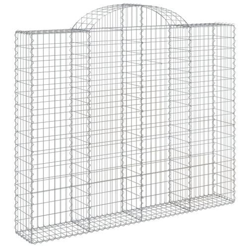 Paniers à gabions arqués 10 pcs 200x30x160/180 cm Fer galvanisé - Photo n°3; ?>