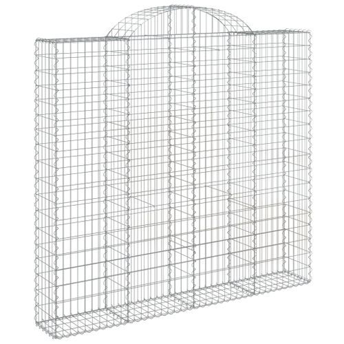 Paniers à gabions arqués 10 pcs 200x30x180/200 cm Fer galvanisé - Photo n°3; ?>