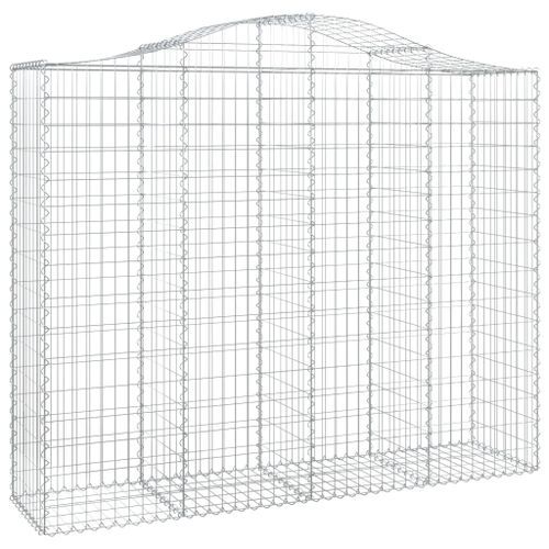 Paniers à gabions arqués 10 pcs 200x50x160/180 cm Fer galvanisé - Photo n°3; ?>