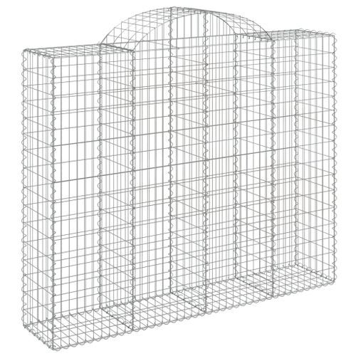 Paniers à gabions arqués 10 pcs 200x50x160/180 cm Fer galvanisé - Photo n°3; ?>