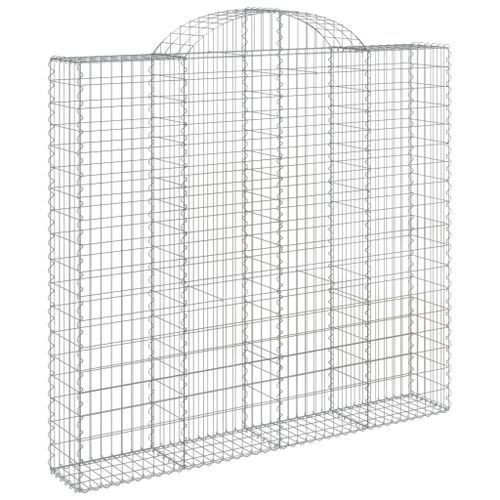 Paniers à gabions arqués 10 pcs 200x50x180/200 cm Fer galvanisé - Photo n°3; ?>