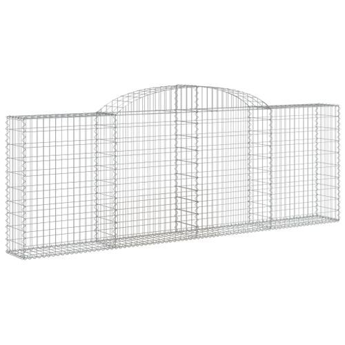 Paniers à gabions arqués 10 pcs 300x30x100/120 cm fer galvanisé - Photo n°3; ?>