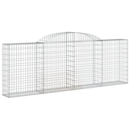 Paniers à gabions arqués 10 pcs 300x30x100/120 cm fer galvanisé - Photo n°3; ?>