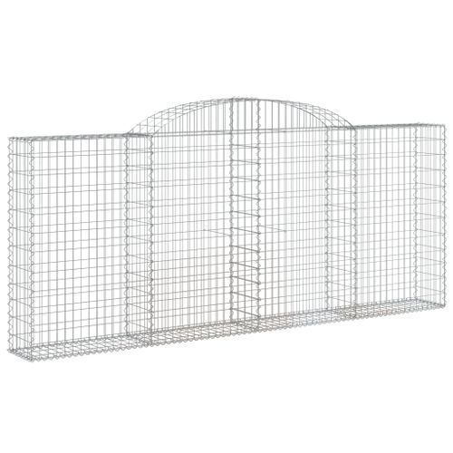 Paniers à gabions arqués 10 pcs 300x30x120/140 cm fer galvanisé - Photo n°3; ?>