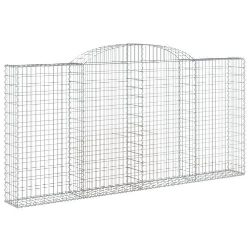 Paniers à gabions arqués 10 pcs 300x30x140/160 cm fer galvanisé - Photo n°3; ?>