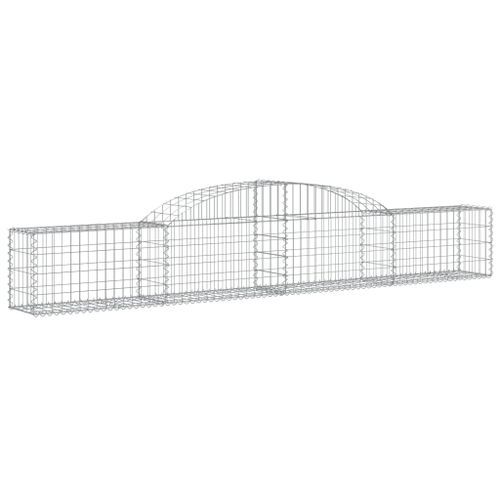 Paniers à gabions arqués 10 pcs 300x30x40/60 cm fer galvanisé - Photo n°3; ?>