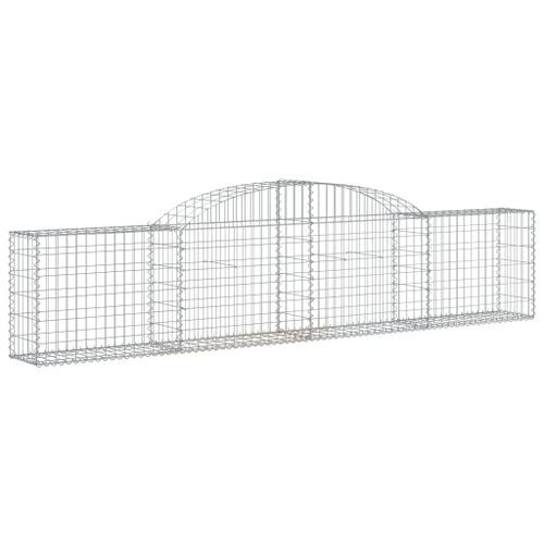 Paniers à gabions arqués 10 pcs 300x30x60/80 cm Fer galvanisé - Photo n°3; ?>