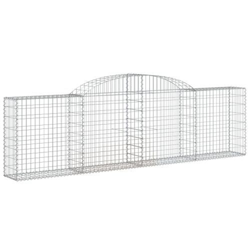 Paniers à gabions arqués 10 pcs 300x30x80/100 cm fer galvanisé - Photo n°3; ?>