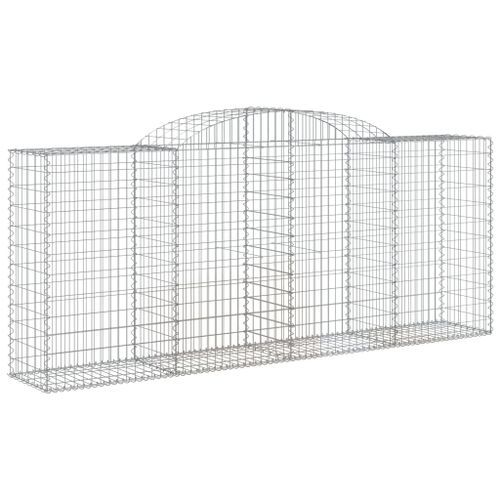 Paniers à gabions arqués 10 pcs 300x50x120/140 cm fer galvanisé - Photo n°3; ?>